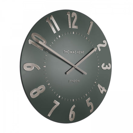 20" Arabic Wall Clock Olive Green