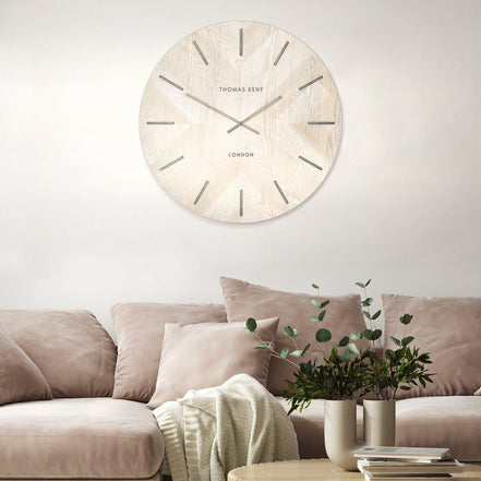 Herringbone Wharf Wall Clock (30 Inch)