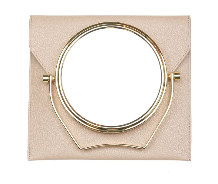Travel Mirror and Case - Stone