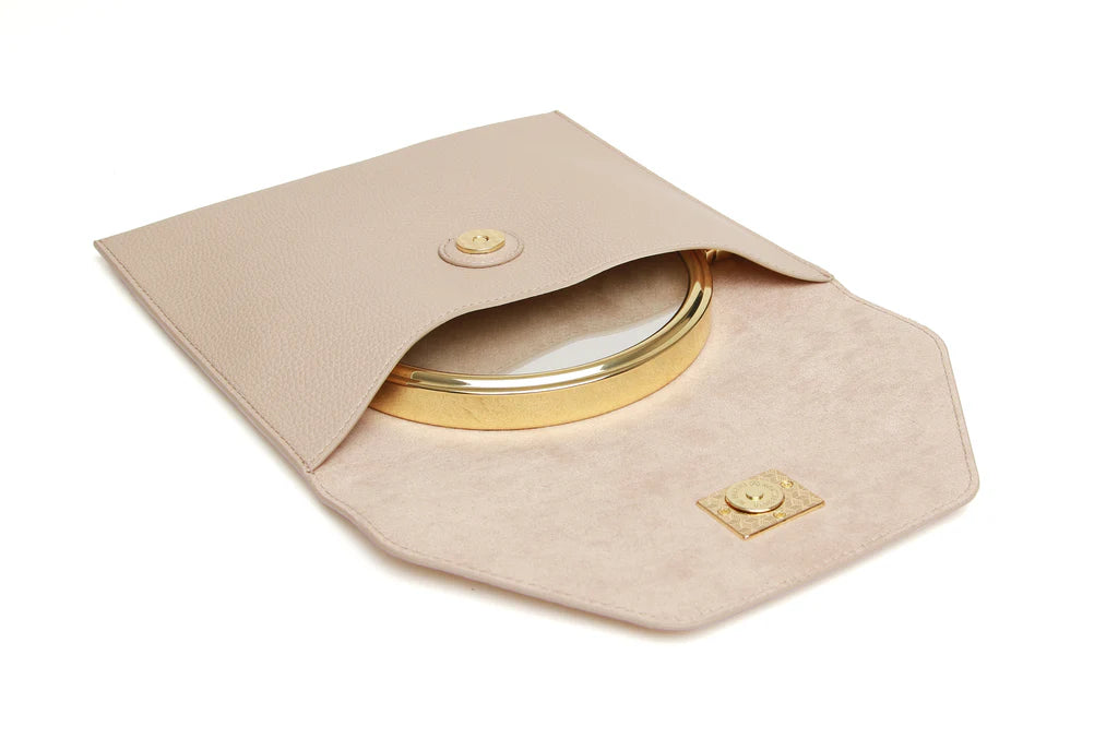 Travel Mirror and Case - Stone