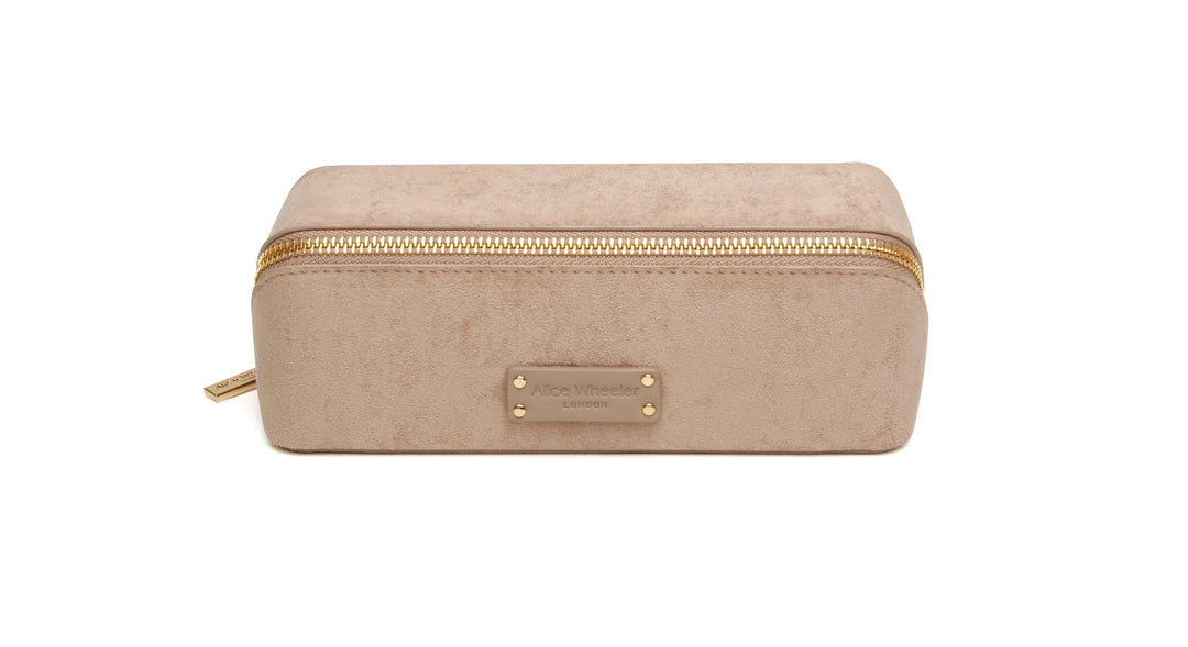Suede Mink Kensington Small Train Case