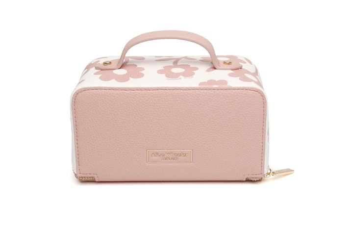 Mini Floral Train Case - Pink