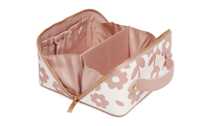 Mini Floral Train Case - Pink