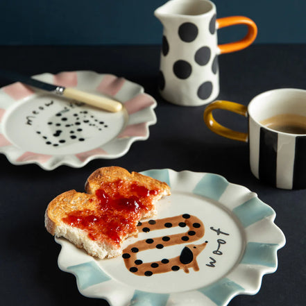 Woof Sausage Dog Plate