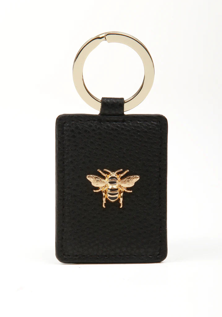 Key Ring with Bee - Black