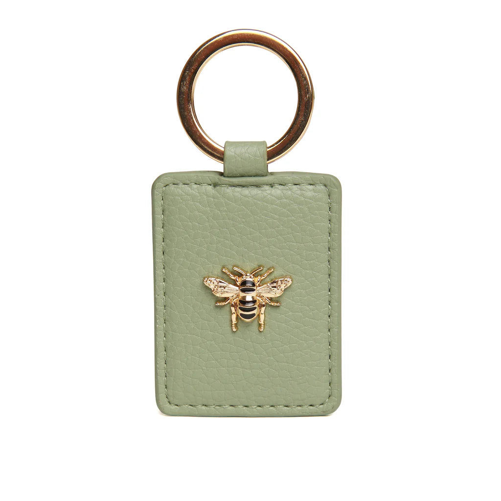 Key Ring with Bee - Sage