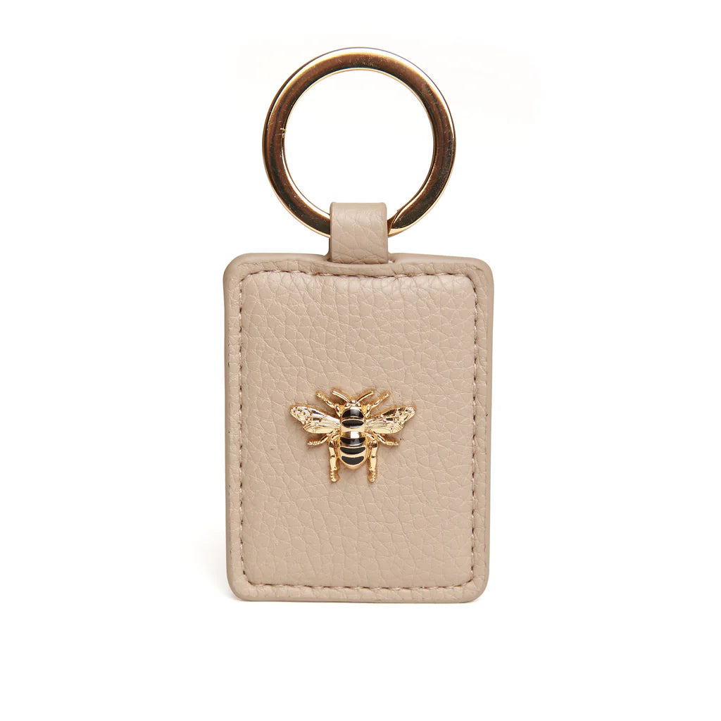 Key Ring with Bee - Stone