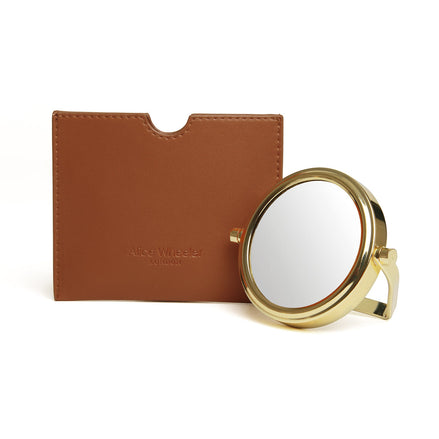 Venice Mirror and Pouch - Tan