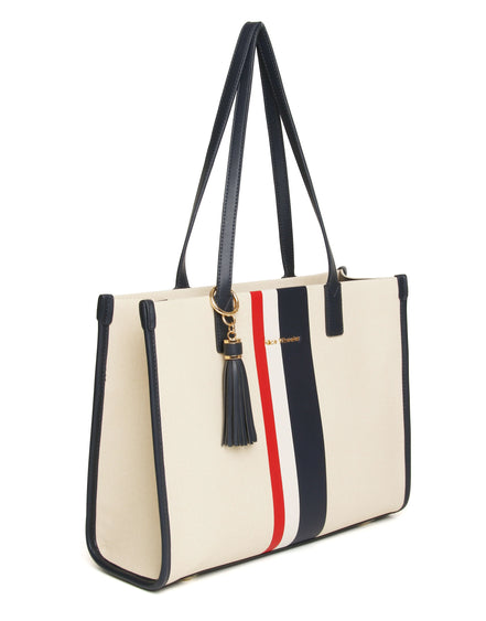Amalfi Navy Stripe Tote Bag
