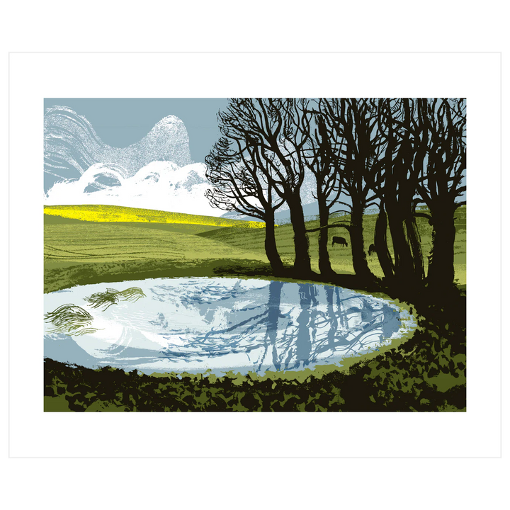 Dew Pond Ditchling Art Card