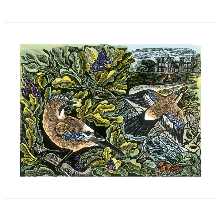 Jay + Oak Tree Card