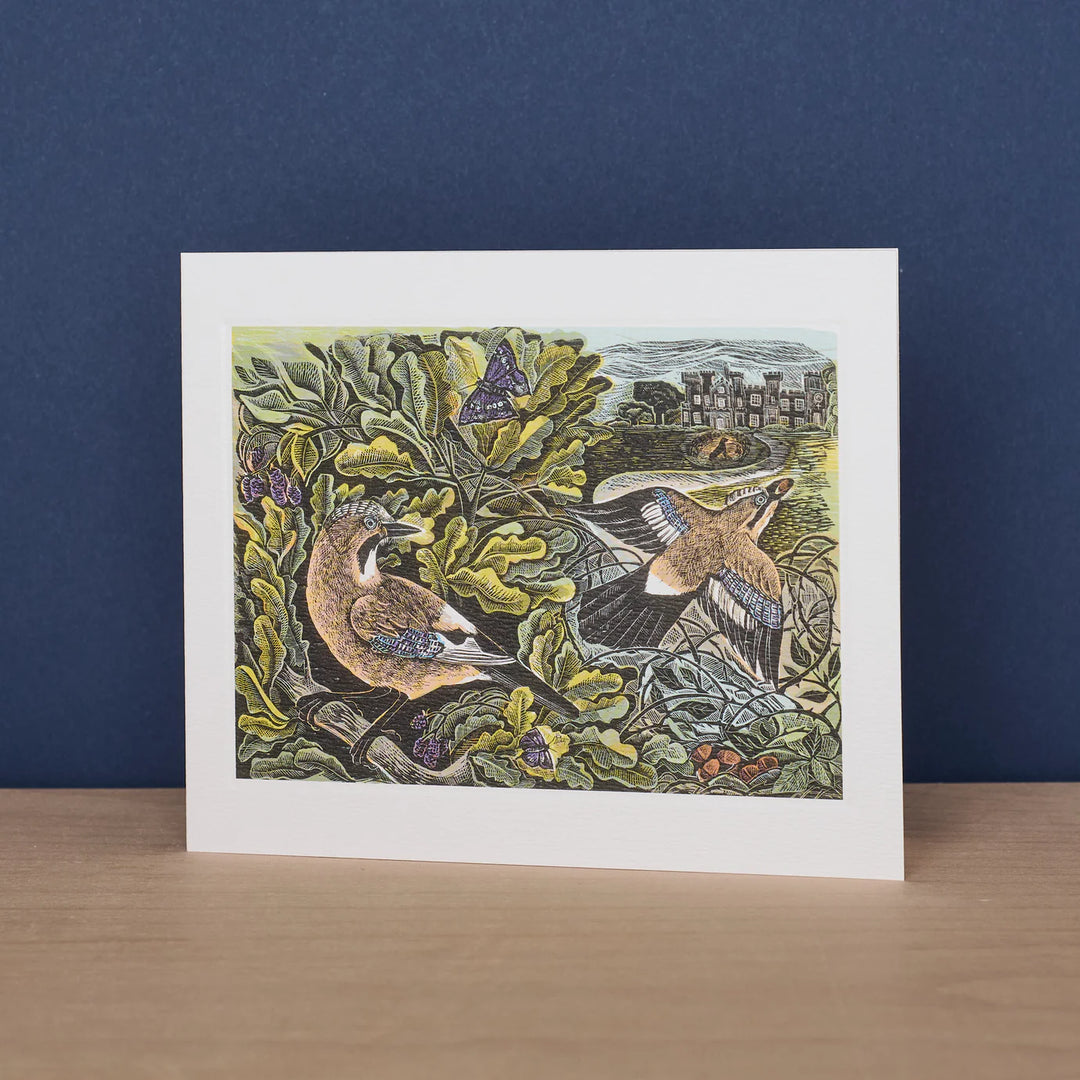 Jay + Oak Tree Card