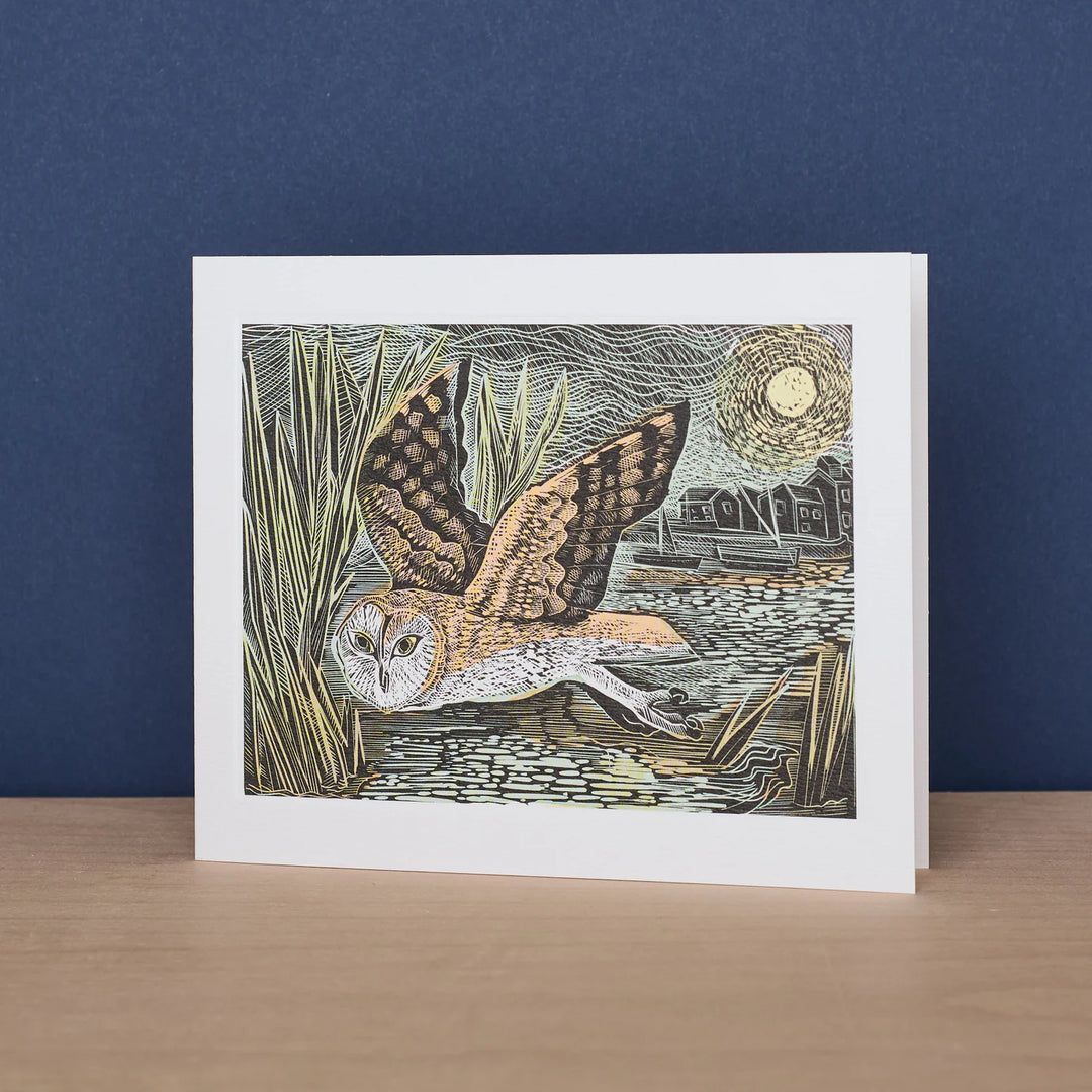 Marsh Owl Art Card