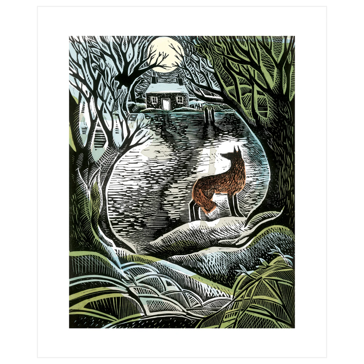 Midnight Fox Art Card