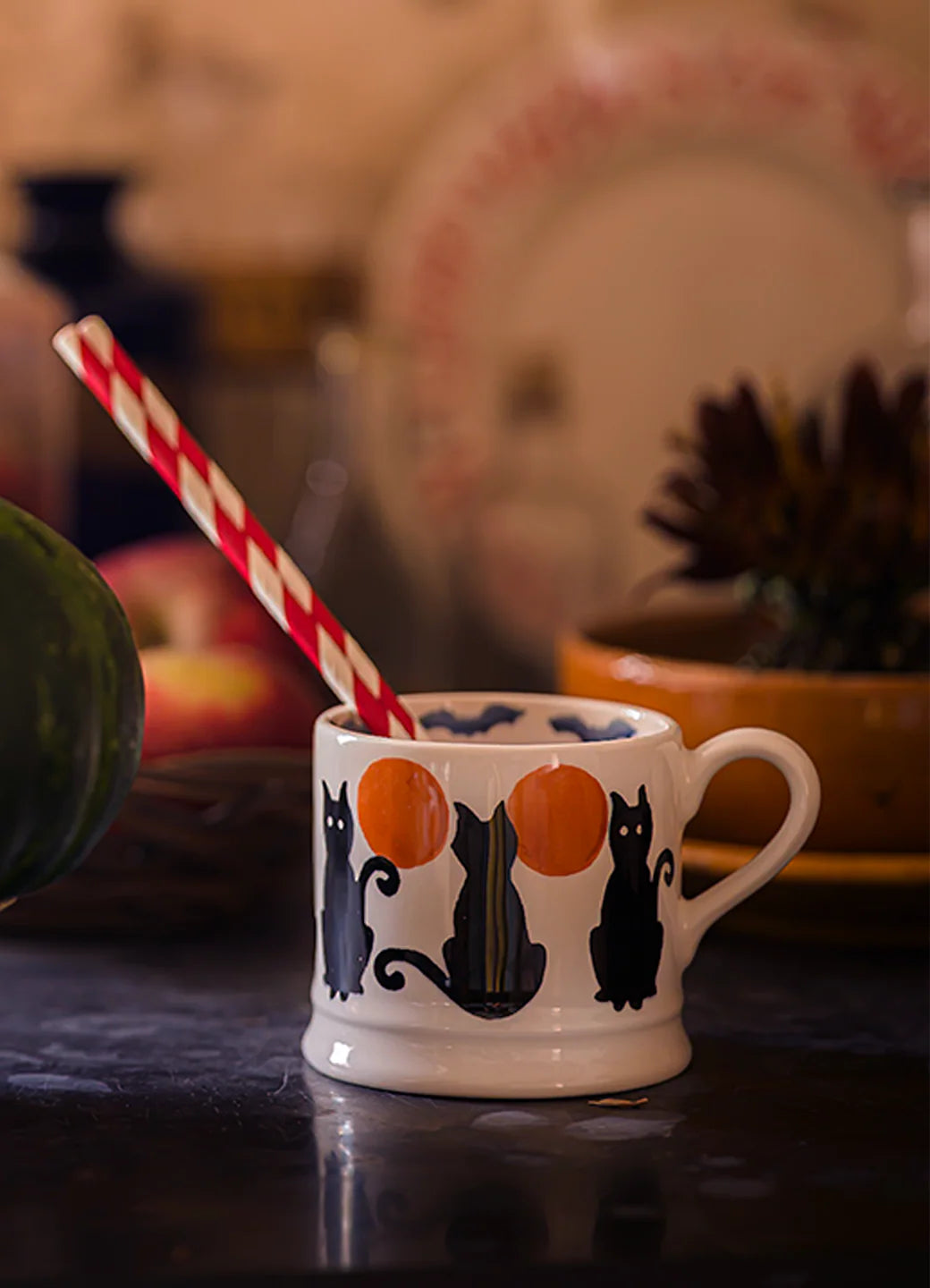 The Wise Witches Black Cats Small Mug