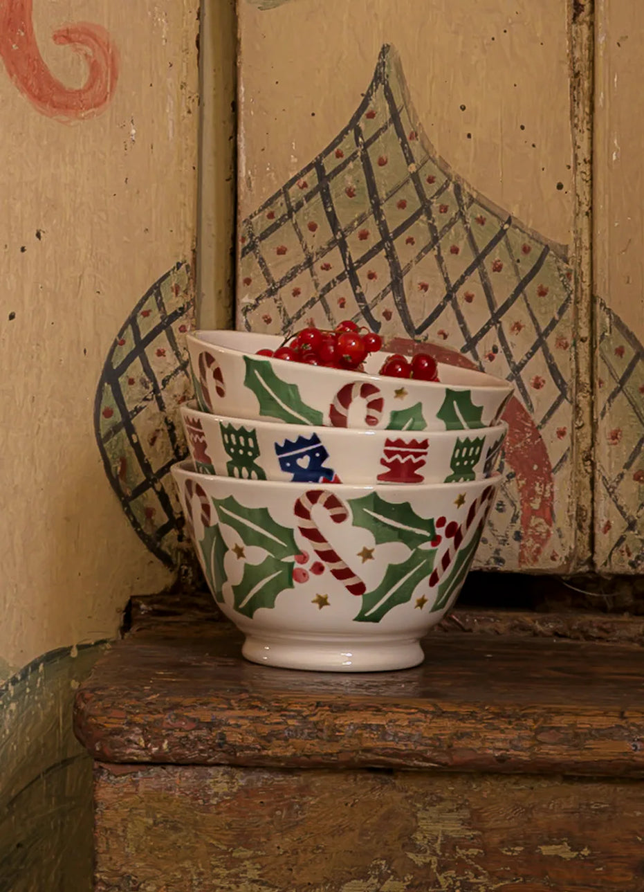 Candy Canes Small Old Bowl