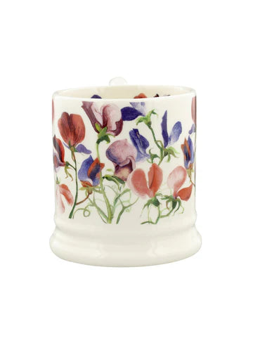 Flowers Sweet Pea Multi 1/2 pint Mug
