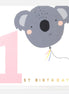 1st Birthday Koala Birthday Card