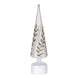 Silver Laurel Lit Rotating Tree