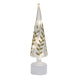 Silver Laurel Lit Rotating Tree