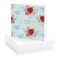 Blooms With Love Roses Earring Card