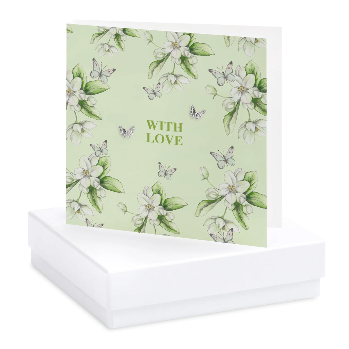 Blooms With Love Butterflies Earring Card