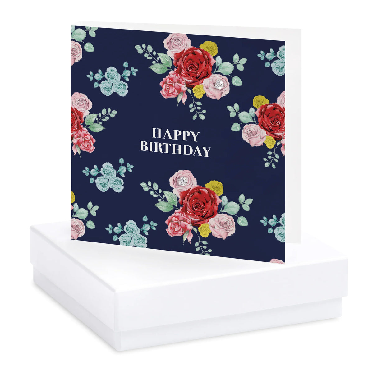 Blooms Birthday Roses Earring Card