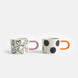 Mono Spot/Hearts Set Of 2 Espresso Cups