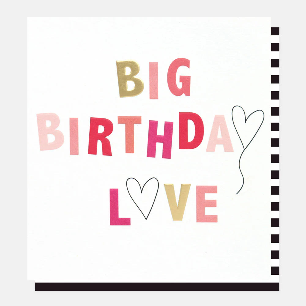 Best Wishes Big Birthday Love Card