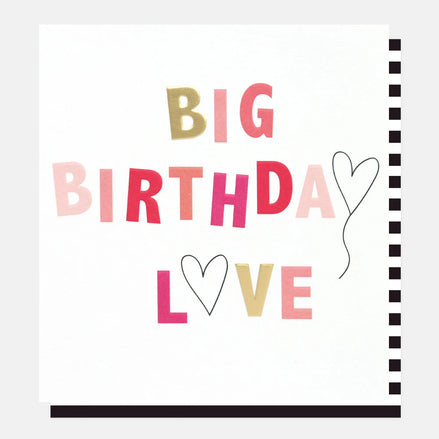 Best Wishes Big Birthday Love Card