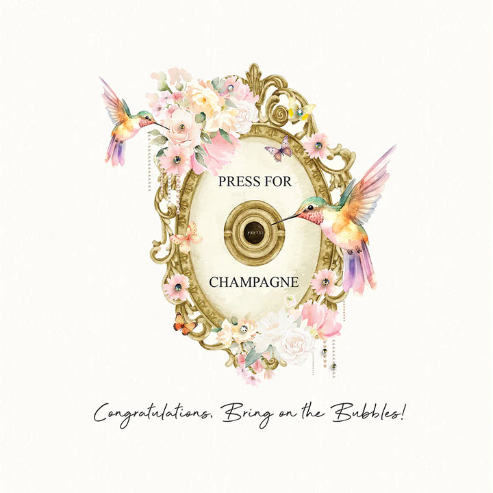 Congratulations Bring on the Bubbles Card