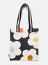 Multi Flower Charcoal Bag