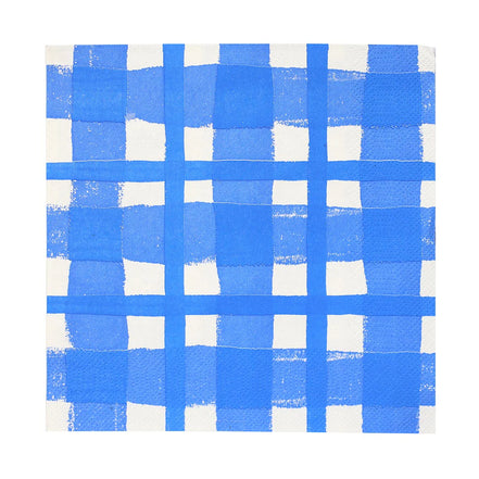Bon Appetit Blue Checked Napkin