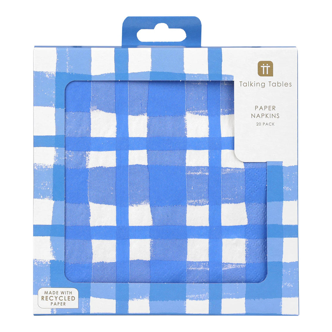 Bon Appetit Blue Checked Napkin