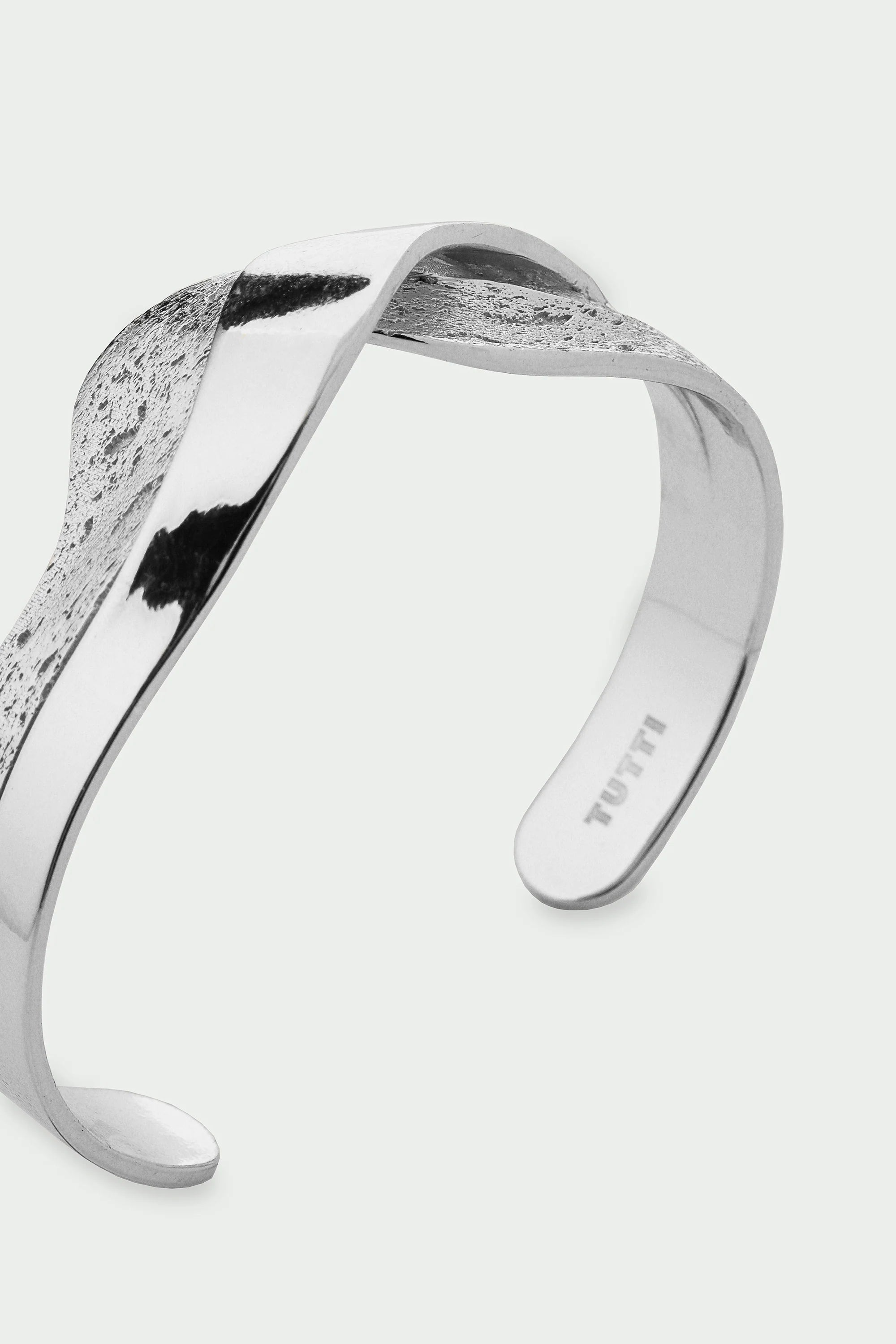 Wave Bangle - Silver
