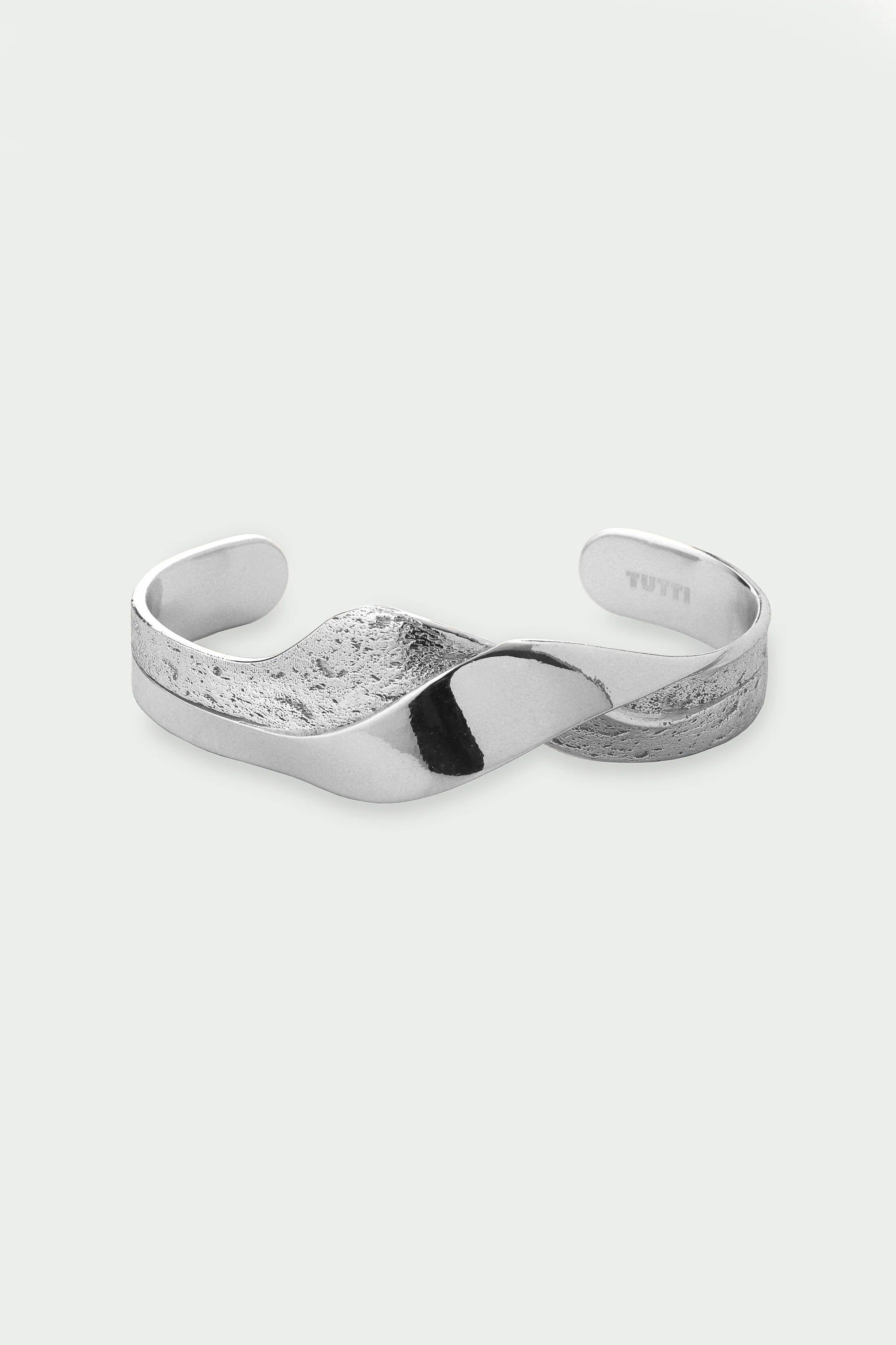 Wave Bangle - Silver