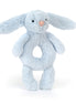 Jellycat Bashful Blue Bunny Ring Rattle