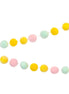 Small Pastel Felt Ball Garland - 2m
