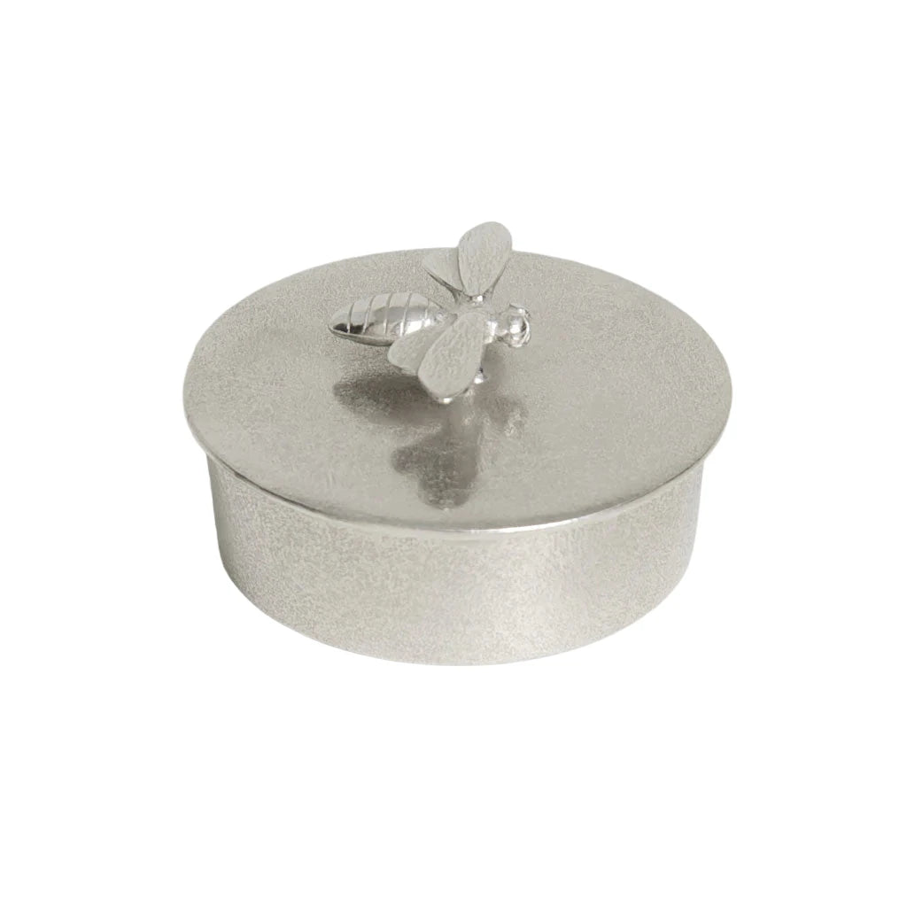 Bee Pewter Trinket Box Medium