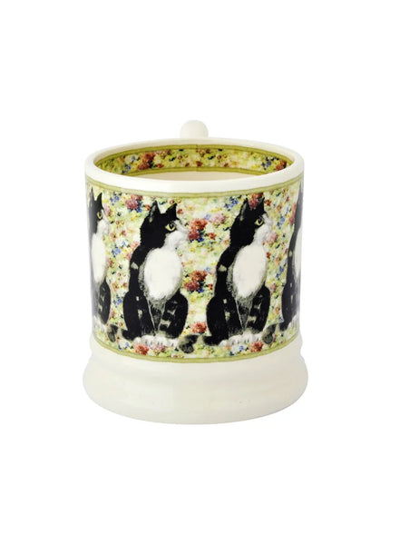 Black & White Cat 1/2 Pint Mug