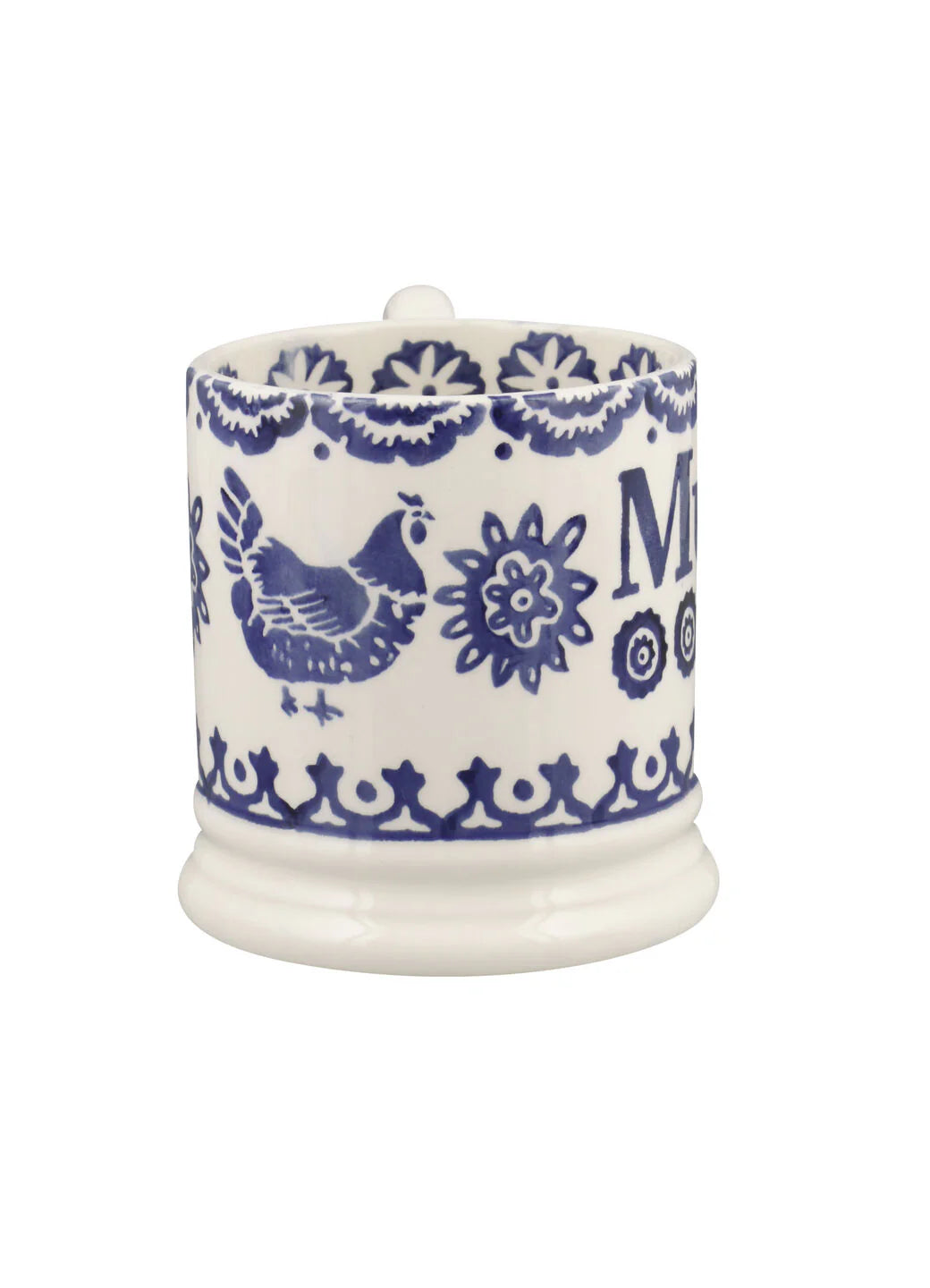 Blue Hen &amp; Border Mum 1/2 Pint Mug