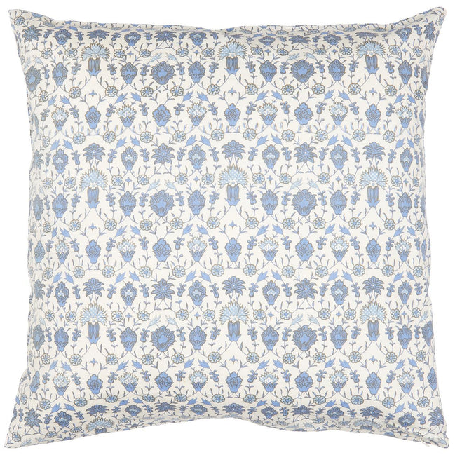Blue Patterned Cotton Cushion