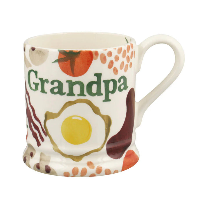 Breakfast Grandpa 1/2 Pint Mug