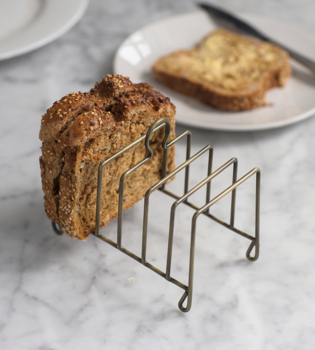 Brompton Toast Rack Antique Brass