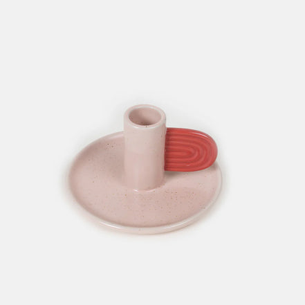 Pink/Red Candle Holder