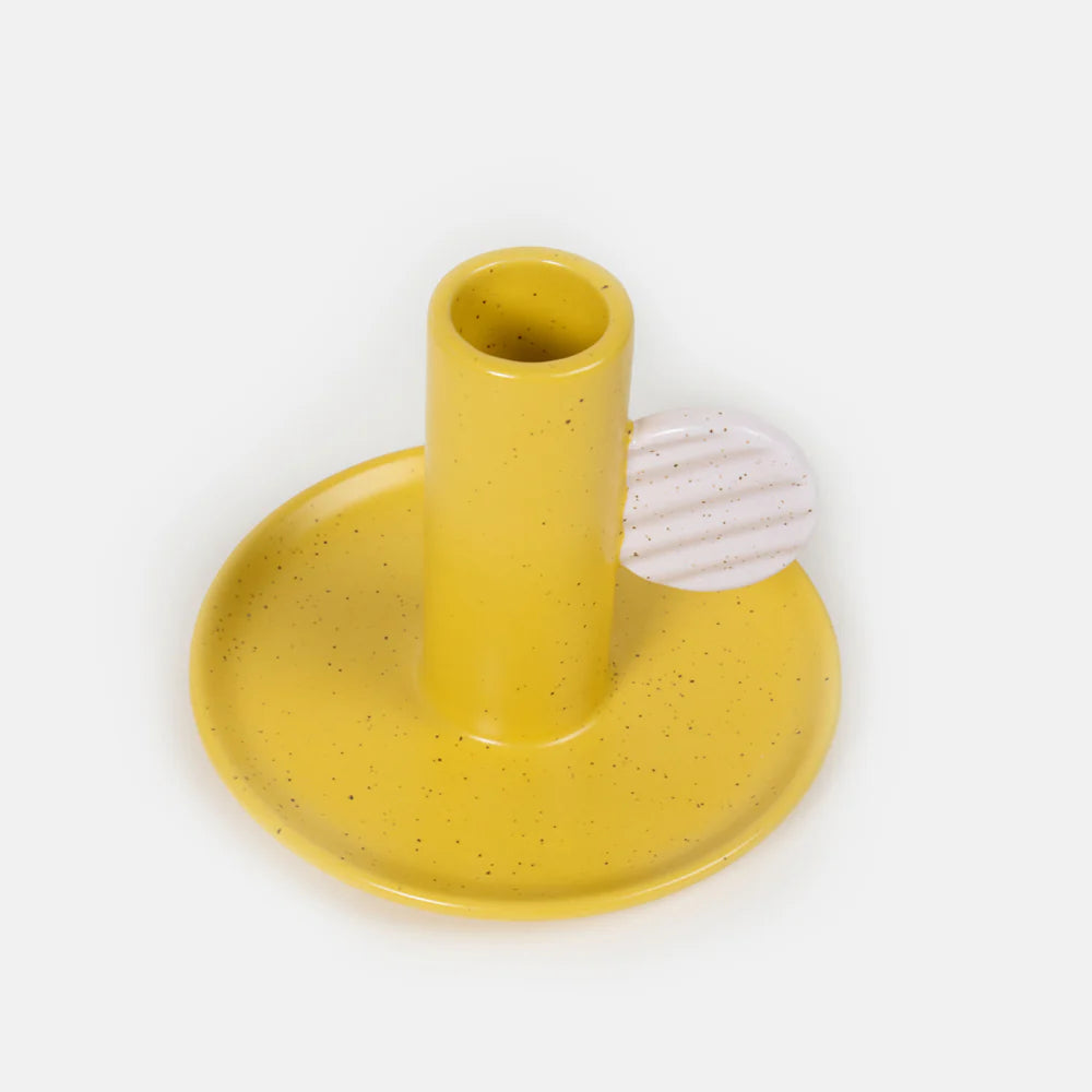Mustard Candle Holder