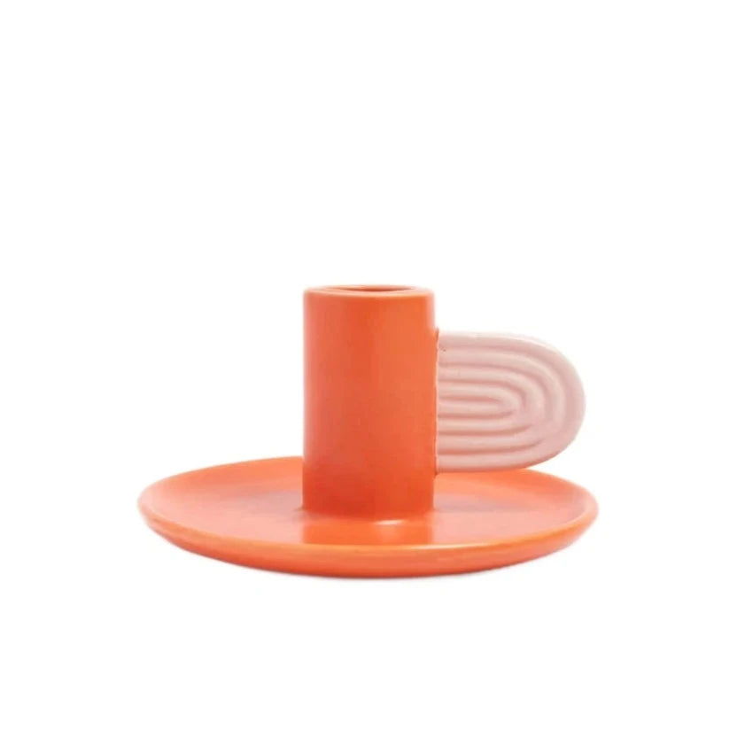 Orange/Pink Candle Holder