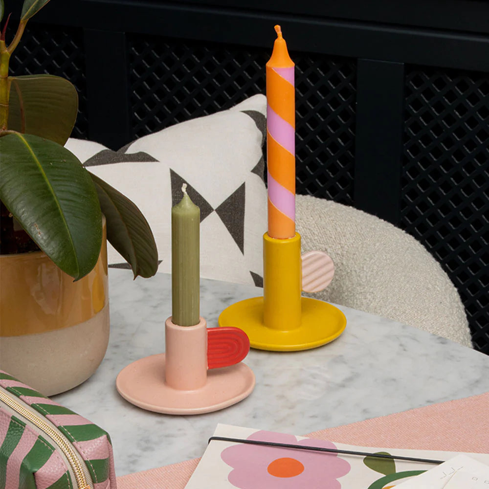 Pink/Red Candle Holder