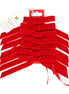 Candy Velvet Bows - Red Pack of 8