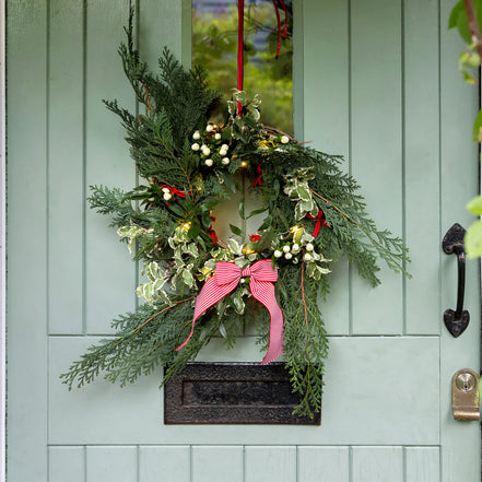 Candy Stripe Bow  - Red and White